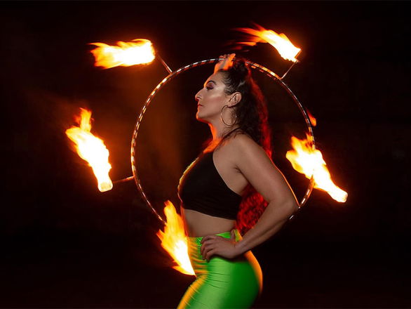 Fire Performer Jessica - Fire Performers from London