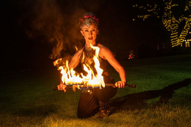 Fire Performer Katriana - Circus Performers from Northamptonshire